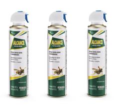 Kit 3 Inseticida Alcance Vespa Marimbondo Aranha Haxea 400ml