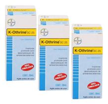 Kit 3 Inseticida K-othrine Sc 25 30ml Contra Formiga Barata