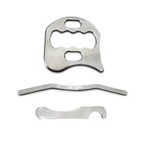 Kit 3 Instrumento Liberação Miofascial Inox Com Bolsinha