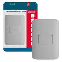 Kit 3 Interruptor Dimmer Touch 4X2 Controle Lampada Ventilador Teto