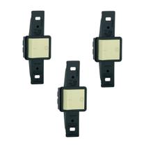 Kit 3 Interruptor Duplo Bipolar Simples 10a 250v Pial Embutir
