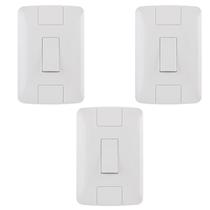 Kit 3 Interruptor Simples 4x2 Completo Tramontina Aria Branco Para Reforma Sala Quarto Kit 3 Interruptor Simples 4x2 Completo Tramontina Aria Branco Para Reforma Sala Quarto