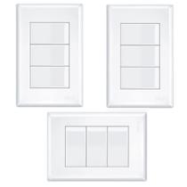 Kit 3 Interruptor Triplo 16a Evidence Branco Fame 2907
