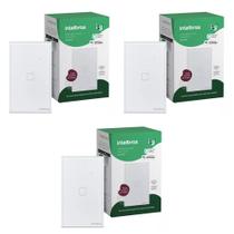 Kit 3 Interruptores Smart Inteligente Touch Wi-fi 1 Tecla Ews 1001 Intelbras