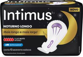 Kit 3 intimus noturno longo extra suave abas 10un