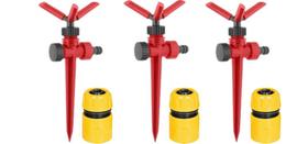 Kit 3 Irrigador Giratório Espiga Nove54 + 3 Engate Rápido