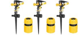 Kit 3 Irrigador Setorial Tipo Espiga Vonder +3 Engate Rápido