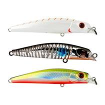 Kit 3 Isca Artificial Pesca Subsuperfície Marine Sports Rei do Rio 80 8cm 8.5g