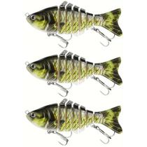 Kit 3 Iscas Artificiais 6 Sessões movimento realista olho 3d