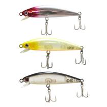 Kit 3 Iscas Artificiais Borá 75 Nelson Nakamura 7,5cm 6g Meia Água