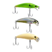 Kit 3 Iscas Artificiais Meia Água Marine Sports Inna Pro Tunned 60 6cm 5,7g