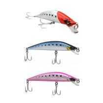 Kit 3 Iscas Artificiais Pesca Meia Água Marine Sports Inna Sinking 140 14cm 38g