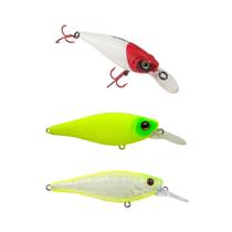 Kit 3 Iscas Artificiais Pesca Meia Água Marine Sports King Shad 70 7cm 10g