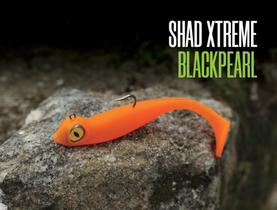 Kit 3 Iscas artificiais SHAD XTREME BLACKPEARL