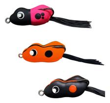 Kit 3 Iscas Frog Matadeira Monster Frog 4,8cm Sapinho Traira