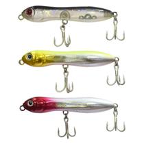 Kit 3 Iscas Zig Zarinha 90 Nelson Nakamura 9cm 12g Superfície Holográfica