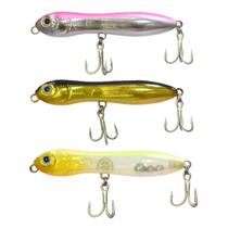 Kit 3 Iscas Zig Zarinha Baby 80 Nelson Nakamura 8cm 9g Superfície Holográfica Kit 3 Iscas Zig Zarinha Baby 80 Nelson Nakamura 8cm 9g Superfície Holográfica