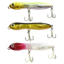 Kit 3 Iscas Zig Zarinha Baby 80 Nelson Nakamura 8cm 9g Superfície Holográfica