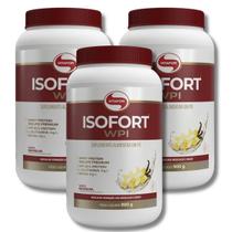 KIT 3 Isofort WPI Baunilha Whey Isolado 900g Vitafor