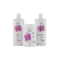 Kit 3 Itens Ativador Cachos Transição Capilar Belkit