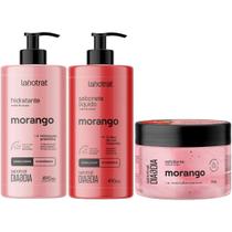 Kit 3 Itens Labotrat Dia a Dia Hidratante + Esfoliante + Sabonete Morango Rosto Corpo 490ml Kit 3 Itens Labotrat Dia a Dia Hidratante + Esfoliante + Sabonete Morango Rosto Corpo 490ml