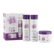 Kit 3 Itens Profissional Ativador Cachos Transição Capilar