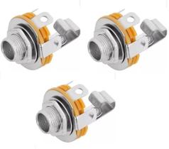 Kit 3 Jack J10 Mono Circuito Fechado