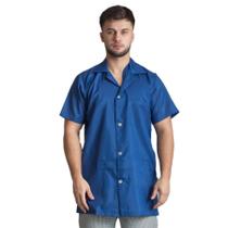 Kit 3 Jaleco ¾ Manga Curta Unissex com Gola e 3 Bolsos