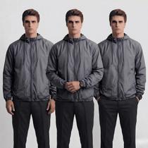 Kit 3 Jaqueta Corta Vento Impermeável Basica Lisa sem forro Outono Inverno Masculino Unissex Lançame