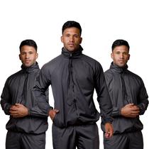 Kit 3 Jaquetas Corta Vento Masculina Conforto Com Capuz Sem estampa