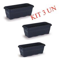 Kit 3 jardineira média 5 litros plasnorton
