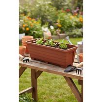 Kit 3 Jardineiras Chão 60cm Terracota P/ Plantas