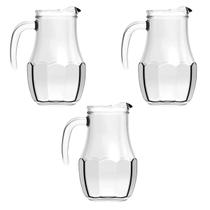 Kit 3 Jarra de Suco de Vidro Tango 750ML Agua Nadir