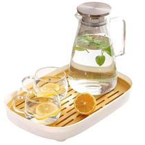 Kit 3 Jarras De Vidro 1,7L Com Tampa Inox Hermética Para Suco