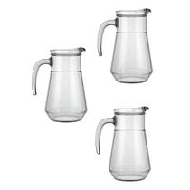 Kit 3 Jarras De Vidro 780ml P/ Água Suco Restaurante Nadir