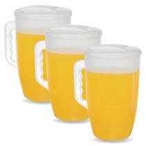 Kit 3 Jarras Plástica Gigante 3,7 Litros com Tampa Jaguar