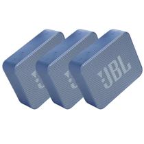 Kit 3 JBL GO Essential Azul Caixa de Som Bluetooth À Prova D'água