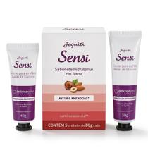 Kit/3 Jequiti Sensi Creme para Mãos 40g + Creme para os Pés 50g + Sabonete 5 unidades com 80g cada