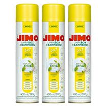 Kit 3 Jimo Limpa Box & Banheiro 400ml Espuma Ativa Citrus