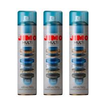 Kit 3 Jimo Multi Superfícies 400ml Vidro Metal Plástico Eletrônicos Mesa Teclado Uso Geral Vidros Box Espelhos Metal Poeira Desengordurante