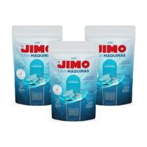 Kit 3 Jimo Pastilha Limpa Máquina De Lavar Louça Envio 24hrs 6x17g Detergente Concentrado Limpeza Hidrossolúvel Sujeira Mau Cheiro