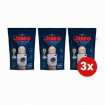 Kit 3 Jimo Pastilhas para Máquinas de Lavar Roupa Remove Resíduos Sem Cloro Com 2 Unidades 20g cada