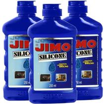 Kit 3 Jimo Silicone Liquido 250ml Automotivo Limpa Protege