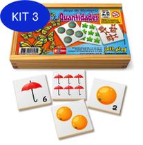 Kit 3 Jogo De Memória Números E Quantidades - Jottplay