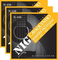 Kit 3 Jogos Cordas Cavaquinho Nig N-450