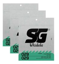 Kit 3 Jogos de Corda Ukulele Tenor Nylon .029 - SG Strings Kit 3 Jogos de Corda Ukulele Tenor Nylon .029 - SG Strings