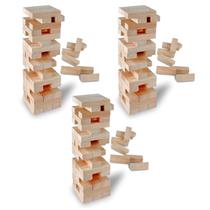 Kit 3 Jogos De Equilibrio Caiu Perdeu Divertido 54 Peças Em Madeira - Pais E Filhos Kit 3 Jogos De Equilibrio Caiu Perdeu Divertido 54 Peças Em Madeira - Pais E Filhos