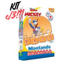 Kit 3 Jogos Educativos Montando Palavras do Mickey Toyster