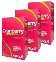 Kit 3 Katiguá Cranberry 1000mg Proantocianidinas e Vit C