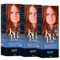 Kit 3 Keraton Tonalizante Banho De Brilho Conhaque - Kert Kit 3 Keraton Tonalizante Banho De Brilho Conhaque - Kert